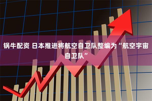 锅牛配资 日本推进将航空自卫队整编为“航空宇宙自卫队”