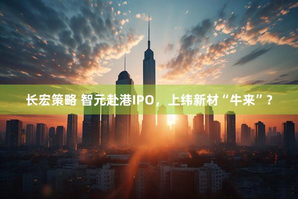 长宏策略 智元赴港IPO，上纬新材“牛来”？